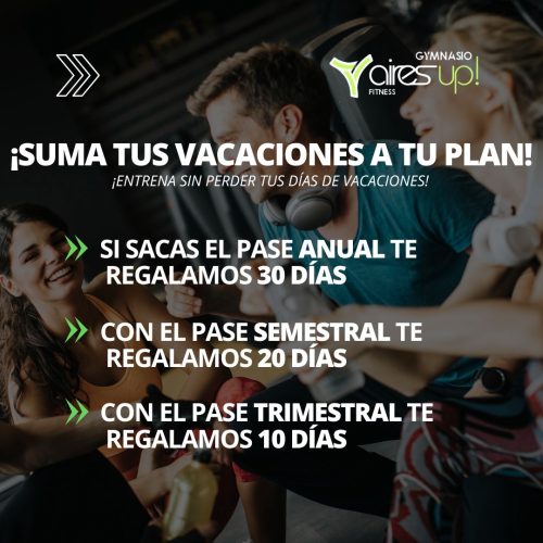 Sumá tus vacaciones a tu plan